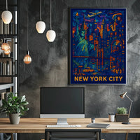 New York City A Vibrant Tapestry Poster