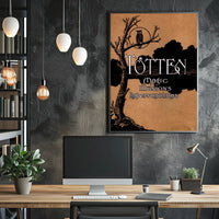 Magic and Mystery Vintage Artistic Illusion Poster
