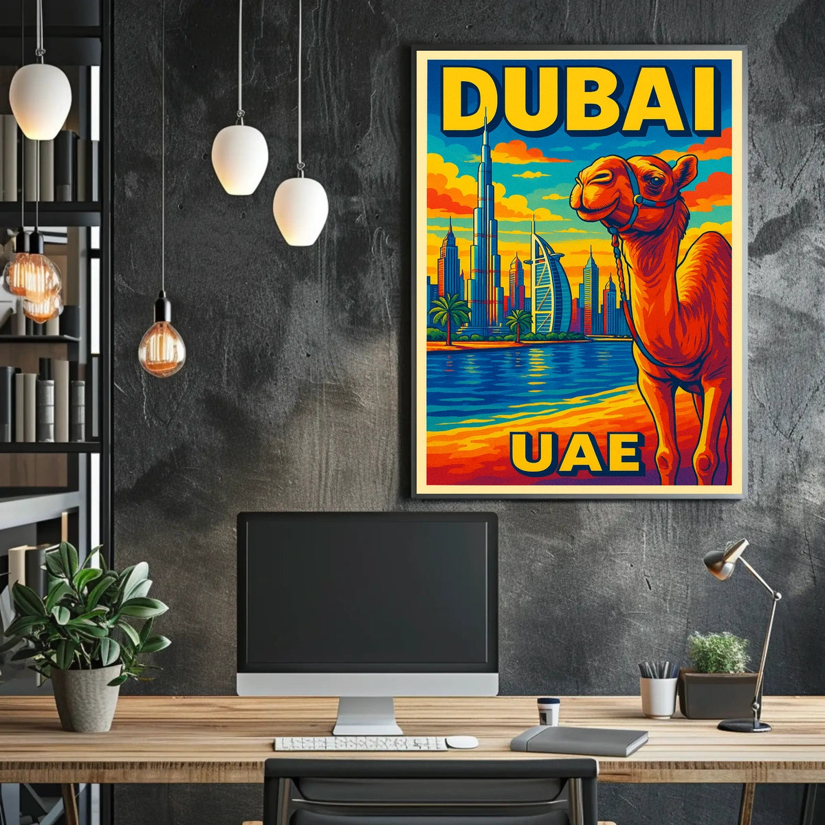 Dubai Vibrant Cityscape Poster