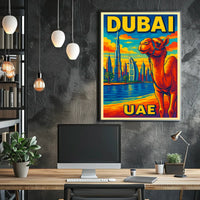 Dubai Vibrant Cityscape Poster