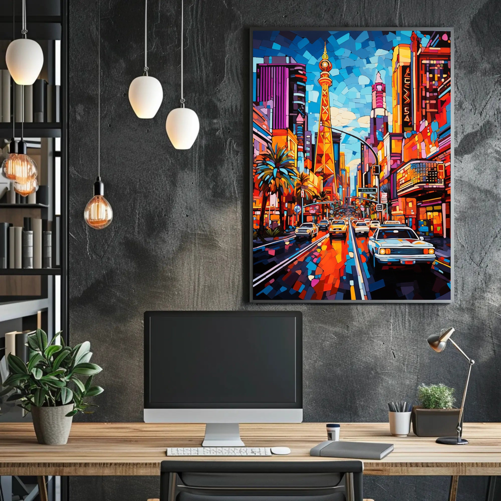 Vibrant Cityscape Poster