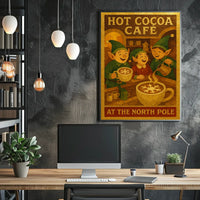 Hot Cocoa Café At The North Pole Poster