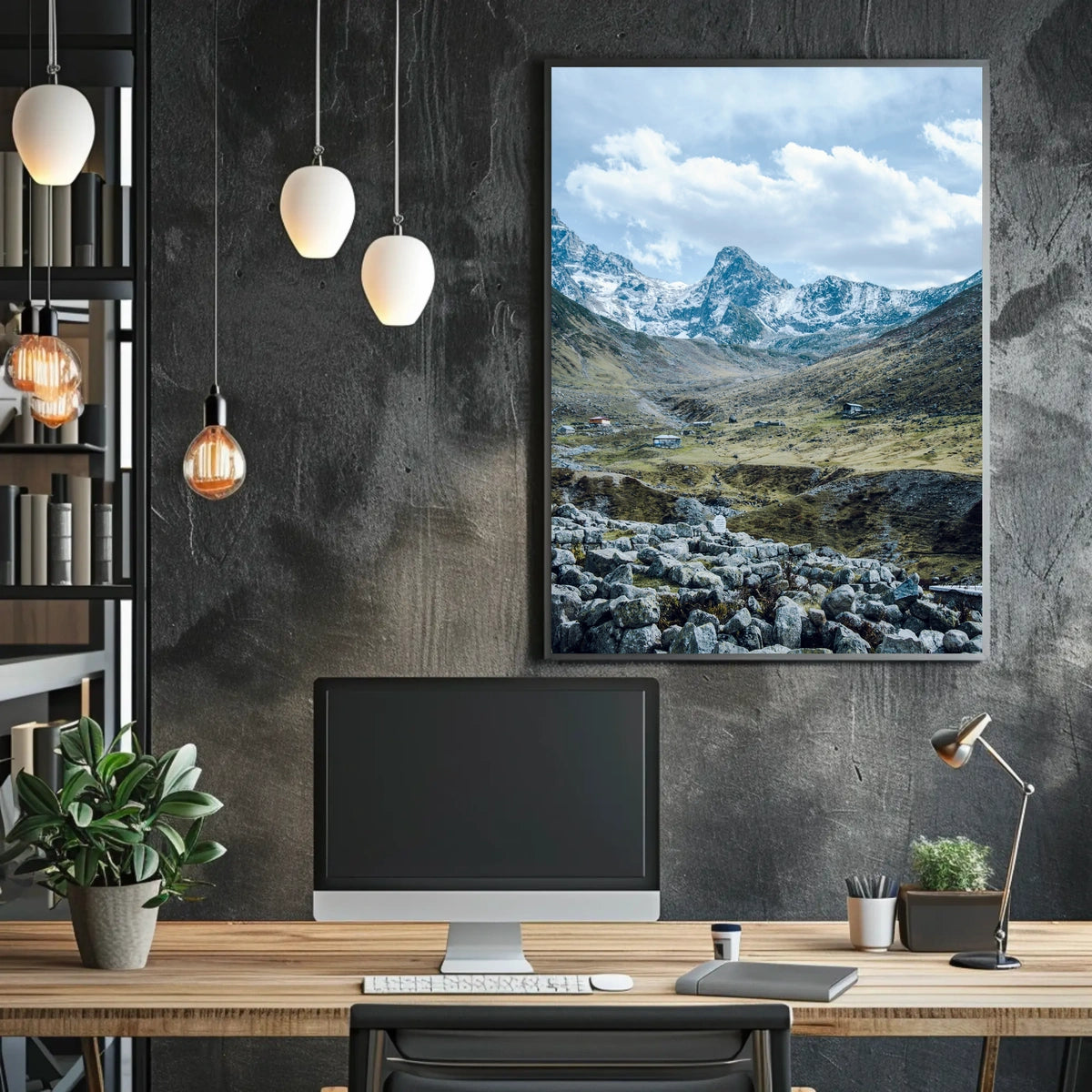Majestic Mountain Landscape Poster