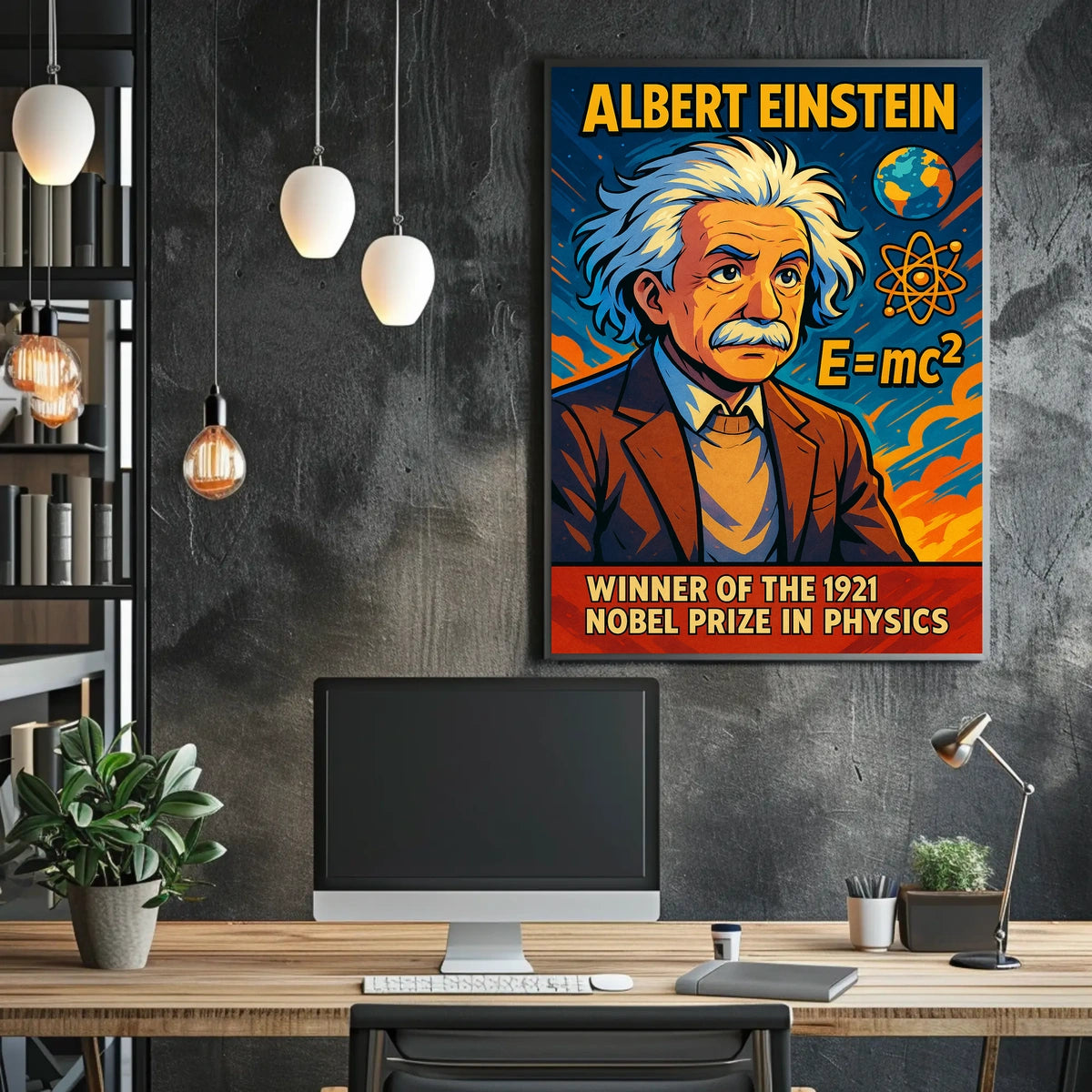 Albert Einstein Nobel Prize Winner Poster