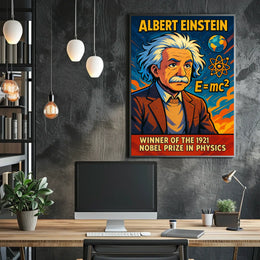 Albert Einstein Nobel Prize Winner Poster
