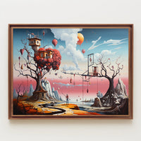 Dreamlike Whimsical Trees Fantasy Mythology Poster