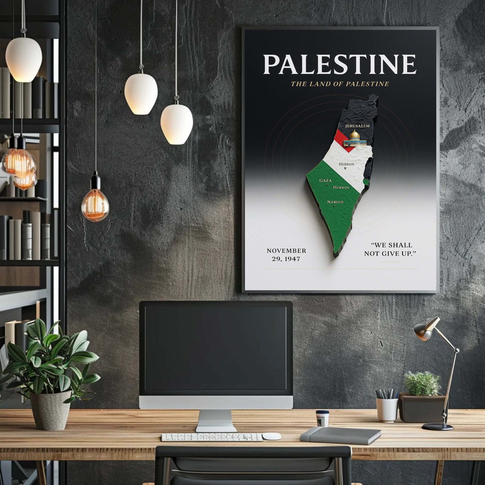 The Land of Palestine Poster PosterGoat