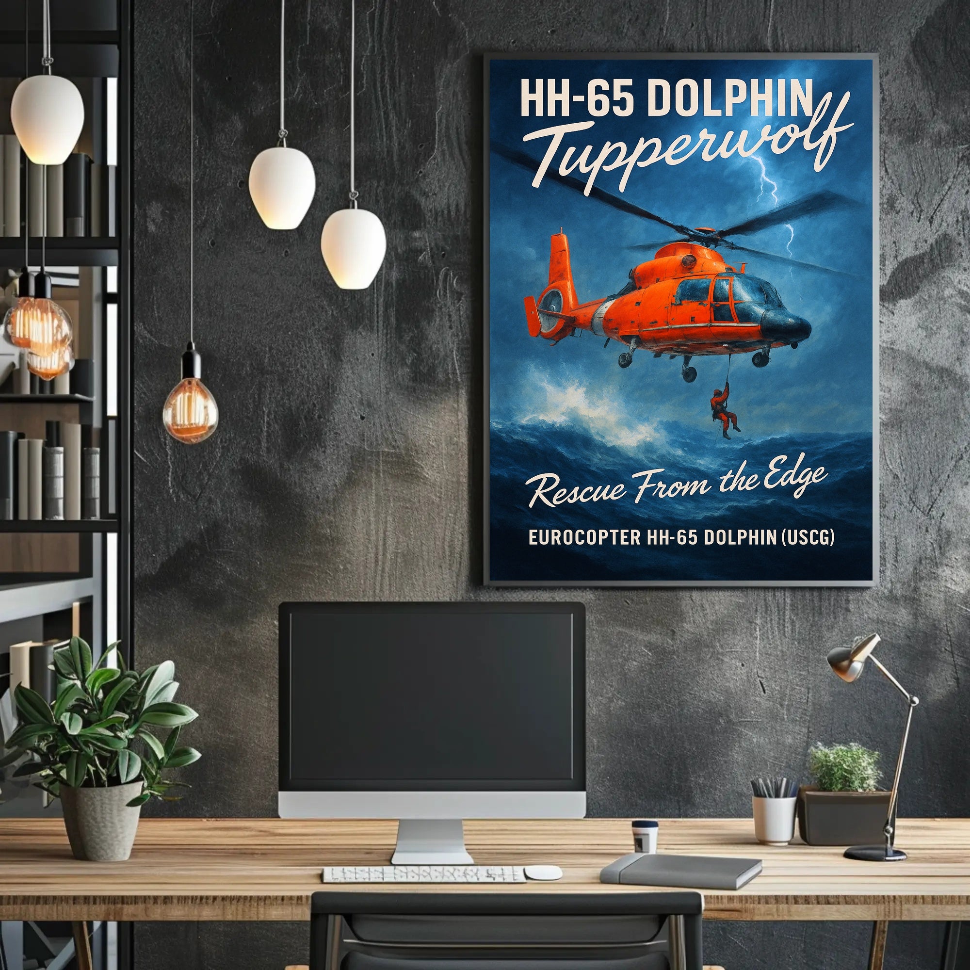 HH-65 Dolphin Rescue Poster PosterGoat