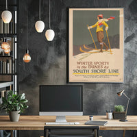 Winter Sports Adventure Travel Poster