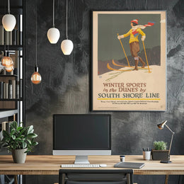 Winter Sports Adventure Travel Poster