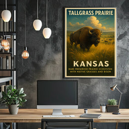 Tallgrass Prairie Of Kansas Poster