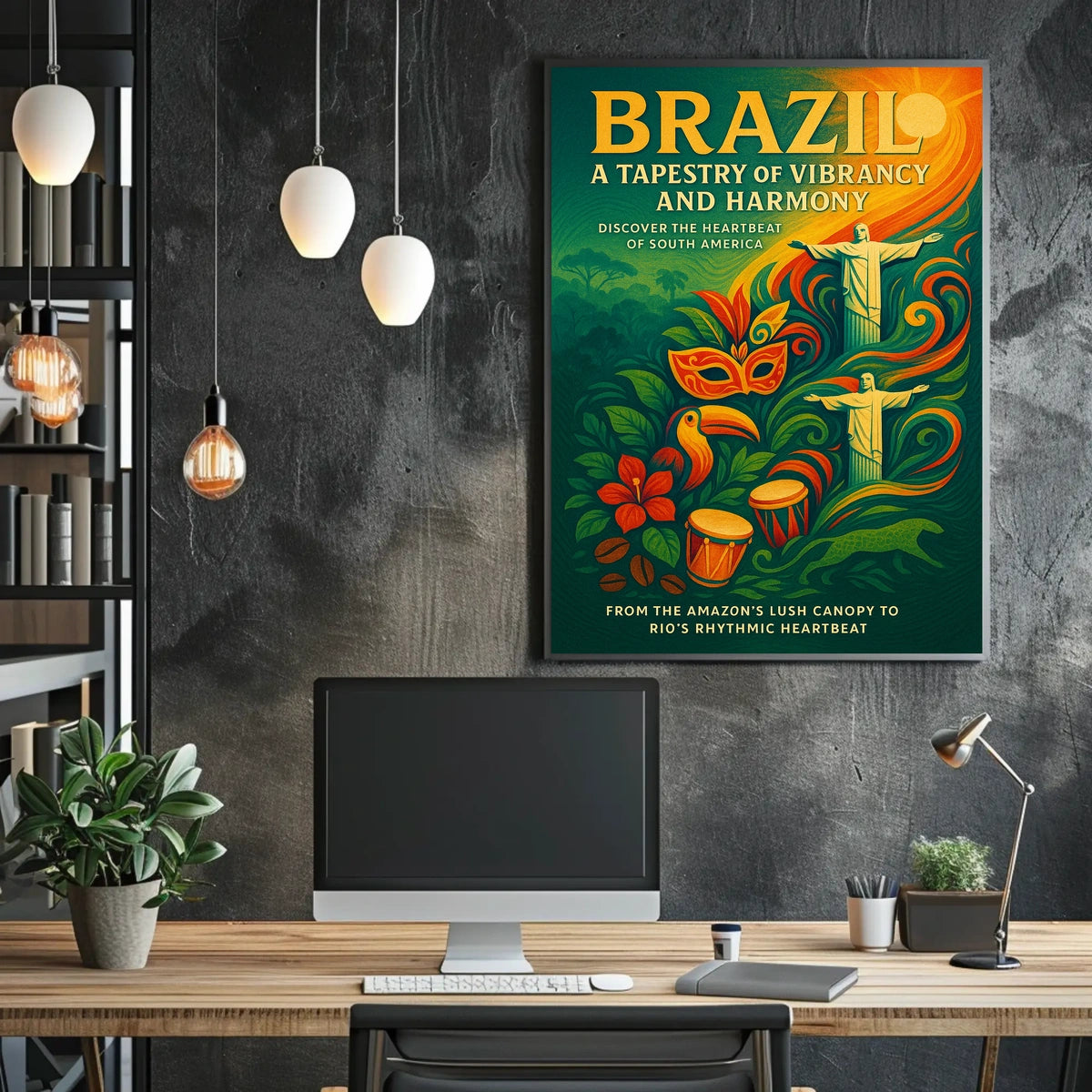 Brazil A Tapestry of Vibrancy and Harmony Poster