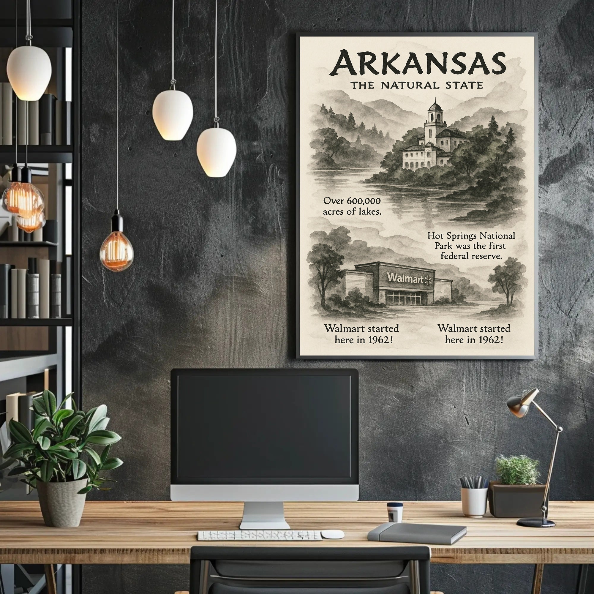 Arkansas The Natural State Poster