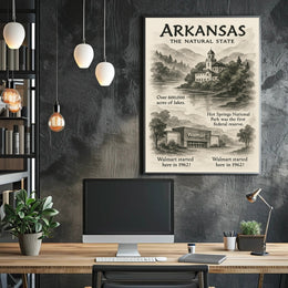 Arkansas The Natural State Poster
