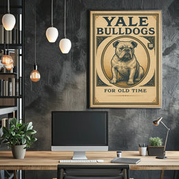 Yale Bulldogs For Old Time Poster