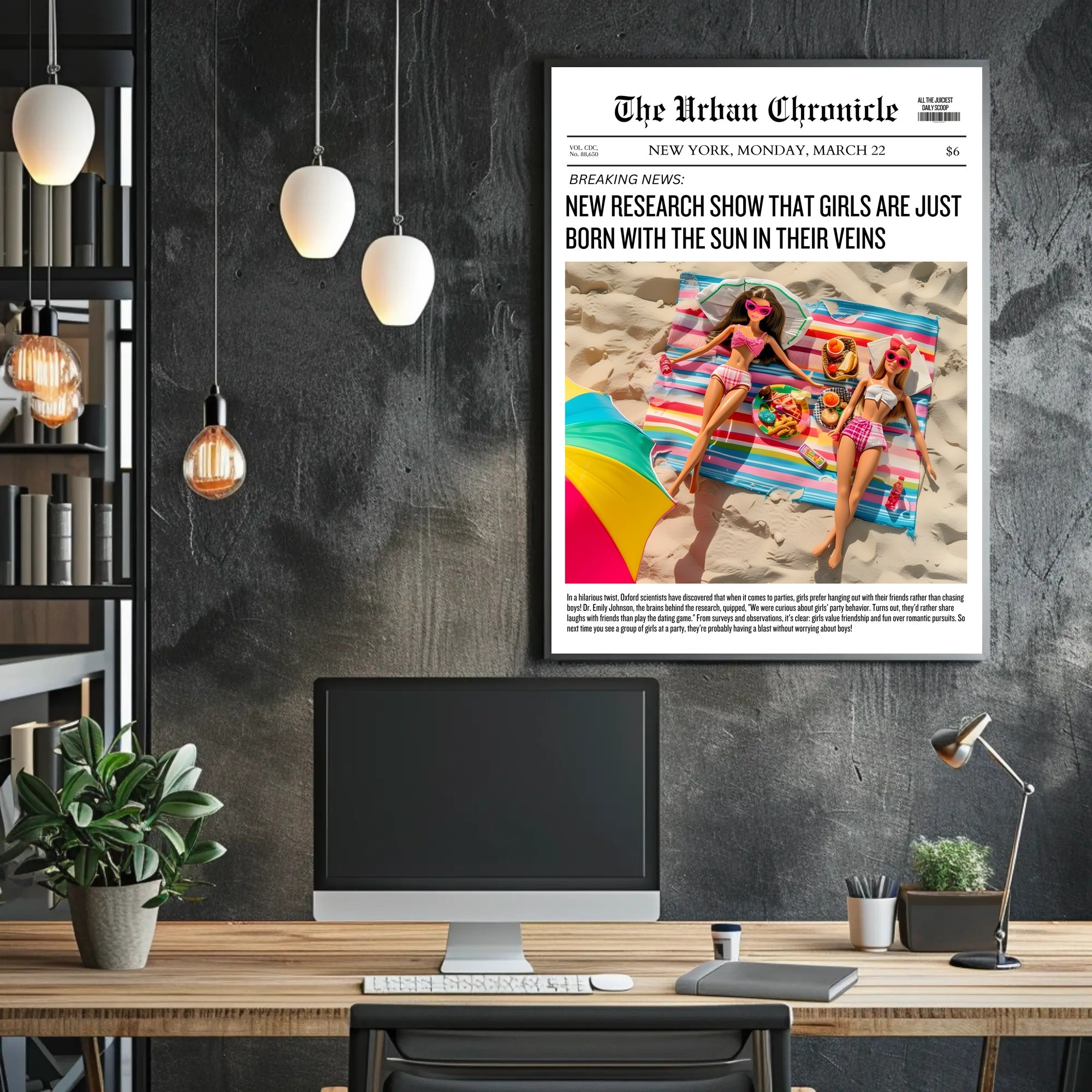 Playful Friendship Story on Vibrant Pop Culture Poster PosterGoat