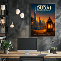 Discover Dubai A Fusion of Innovation and Tradition Description Poster