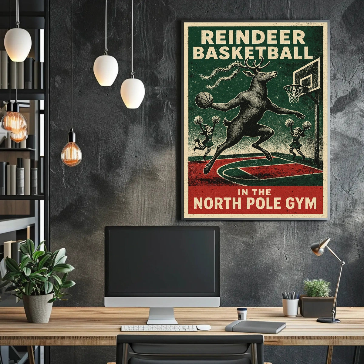 Reindeer Basketball Extravaganza Poster