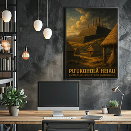 PuUkoholā Heiau Sacred Temple Poster
