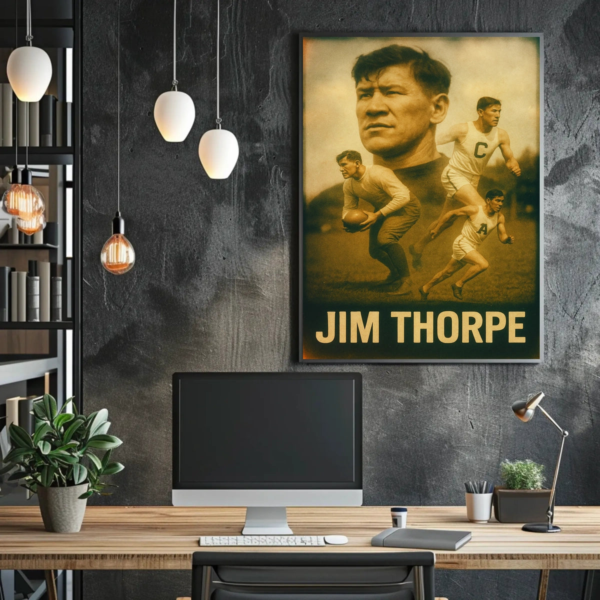 Jim Thorpe Legendary Athlete Poster