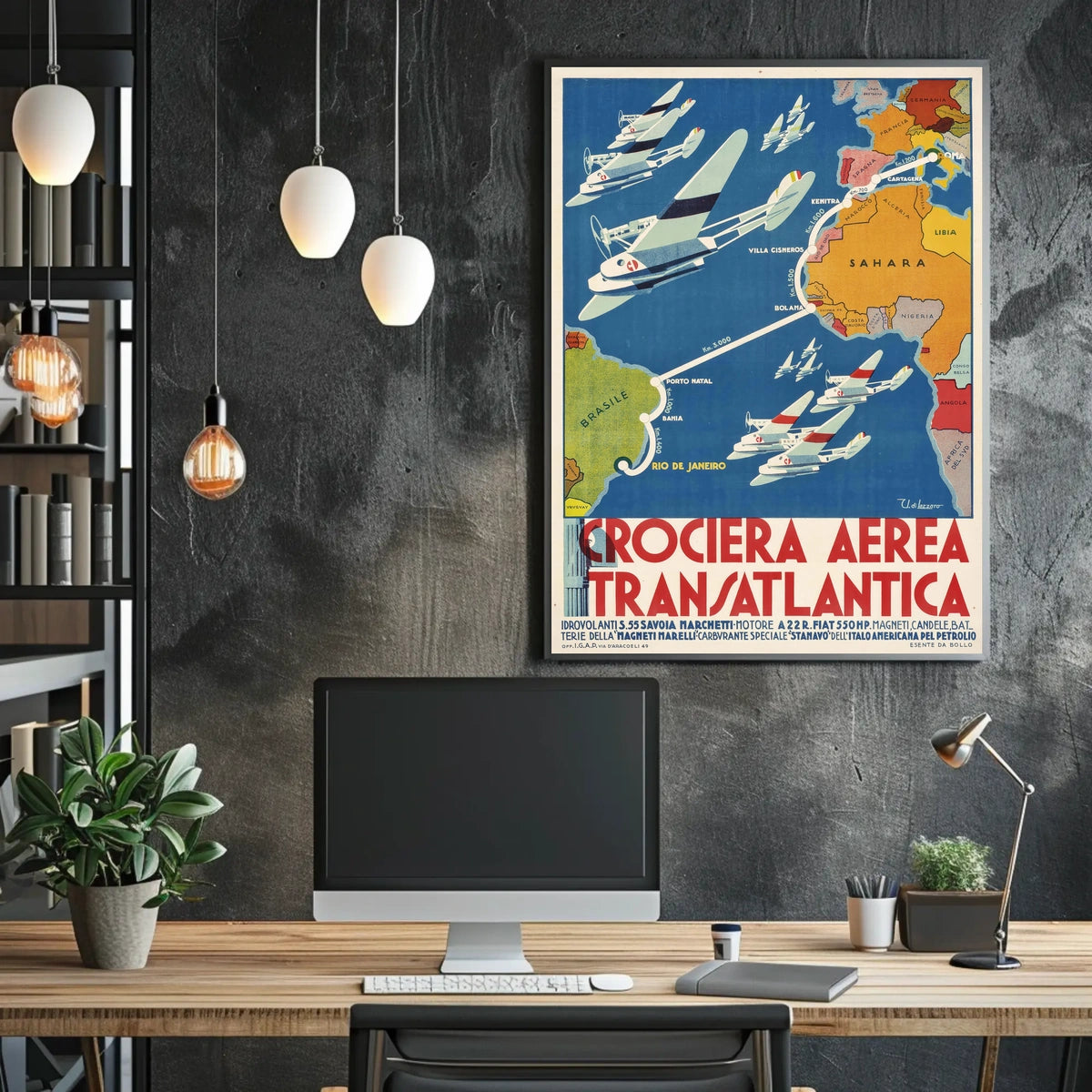 Crociera Aerea Transatlantica Poster