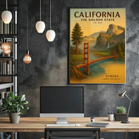 California The Golden State Poster PosterGoat