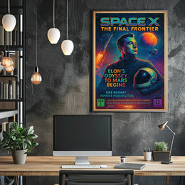 Spacex The Final Frontier Poster