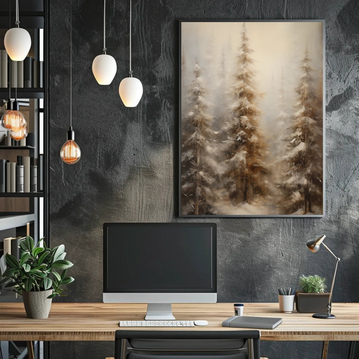 Winter Forest Serenity Poster