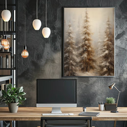 Winter Forest Serenity Poster
