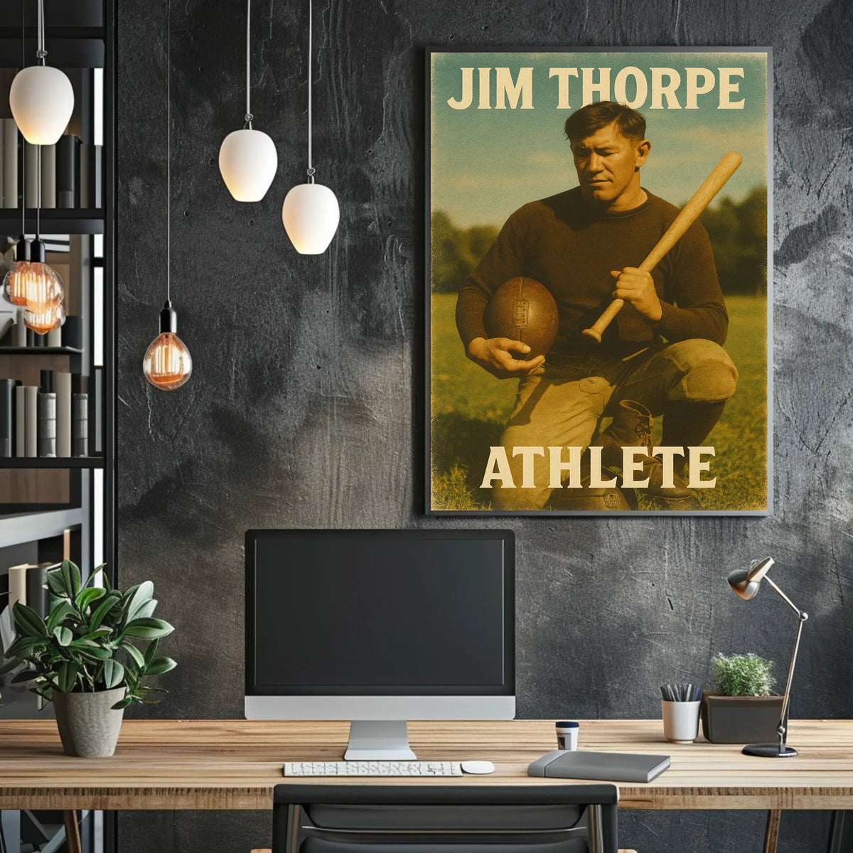 Jim Thorpe Athlete Poster