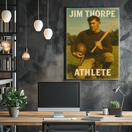 Jim Thorpe Athlete Poster