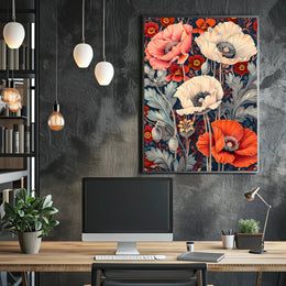 Vibrant Floral Symphony Wall Art Print