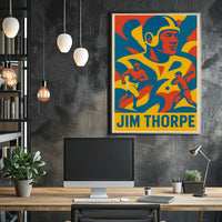 Jim Thorpe Athletic Icon Poster