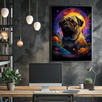 Cosmic Pug Adventure Poster