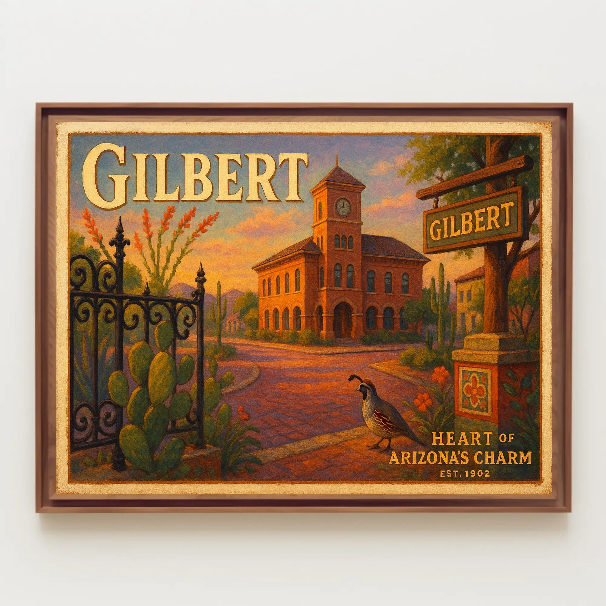 Gilbert Heart of Arizona Charm Poster