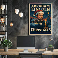 Abraham Lincoln Christmas Cheer Poster