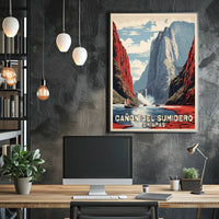 Cañón del Sumidero Scenic Travel Adventure Poster