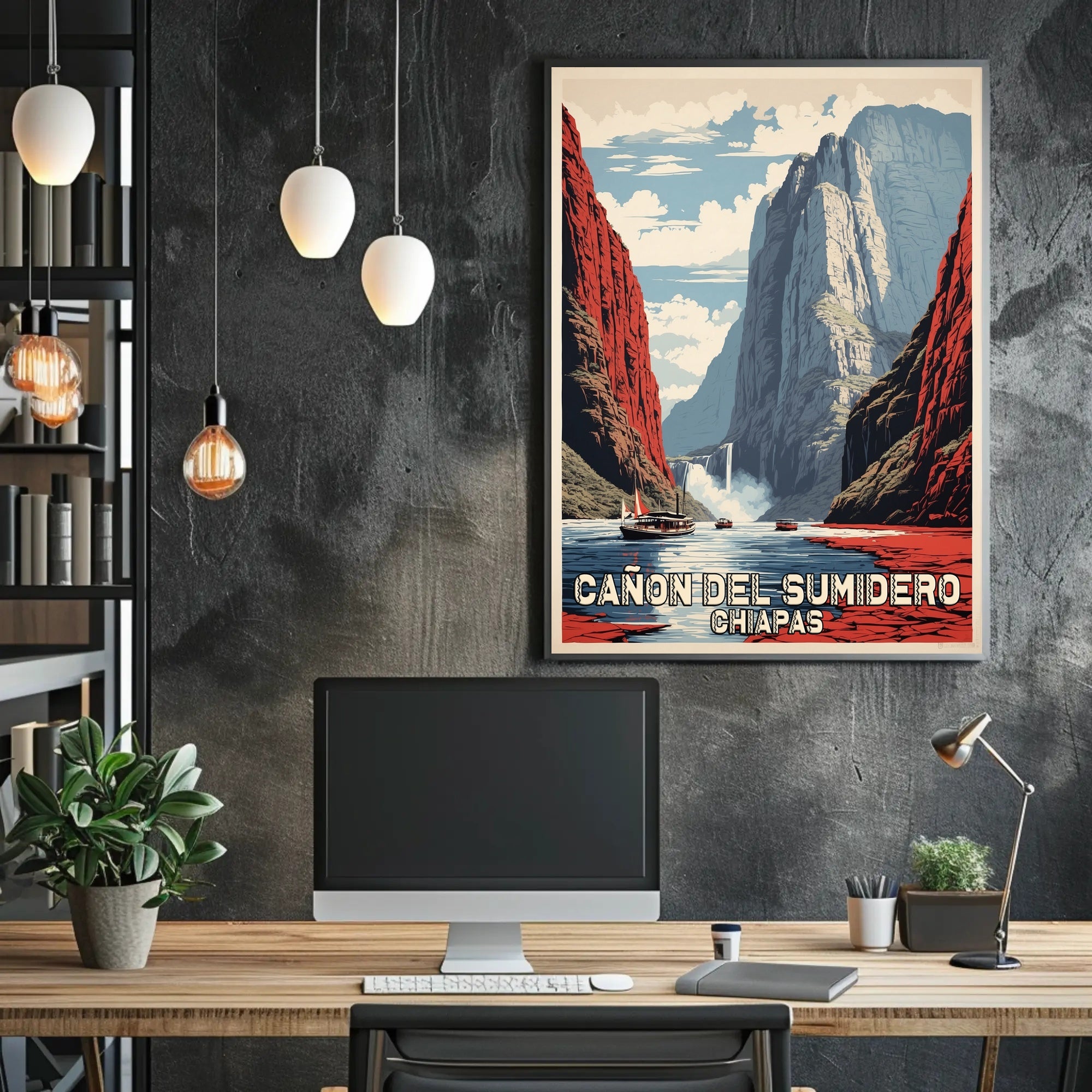 Cañón del Sumidero Scenic Travel Adventure Poster