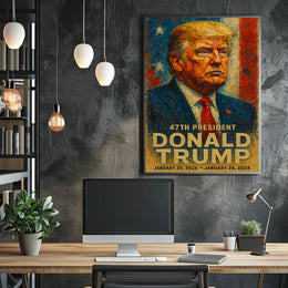 Donald Trump Resolute in the Storm Poster
