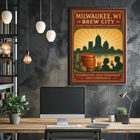 Brew City Milwaukee, WI Poster
