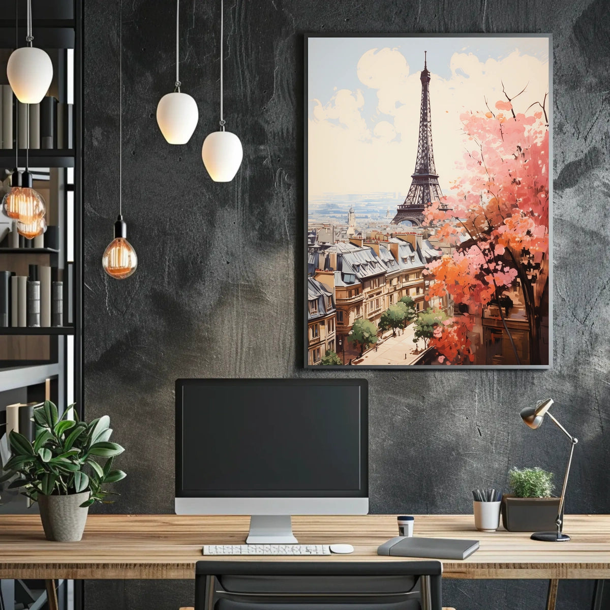 Eiffel Tower Modern Elegance in Paris Travel Poster