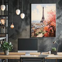 Eiffel Tower Modern Elegance in Paris Travel Poster