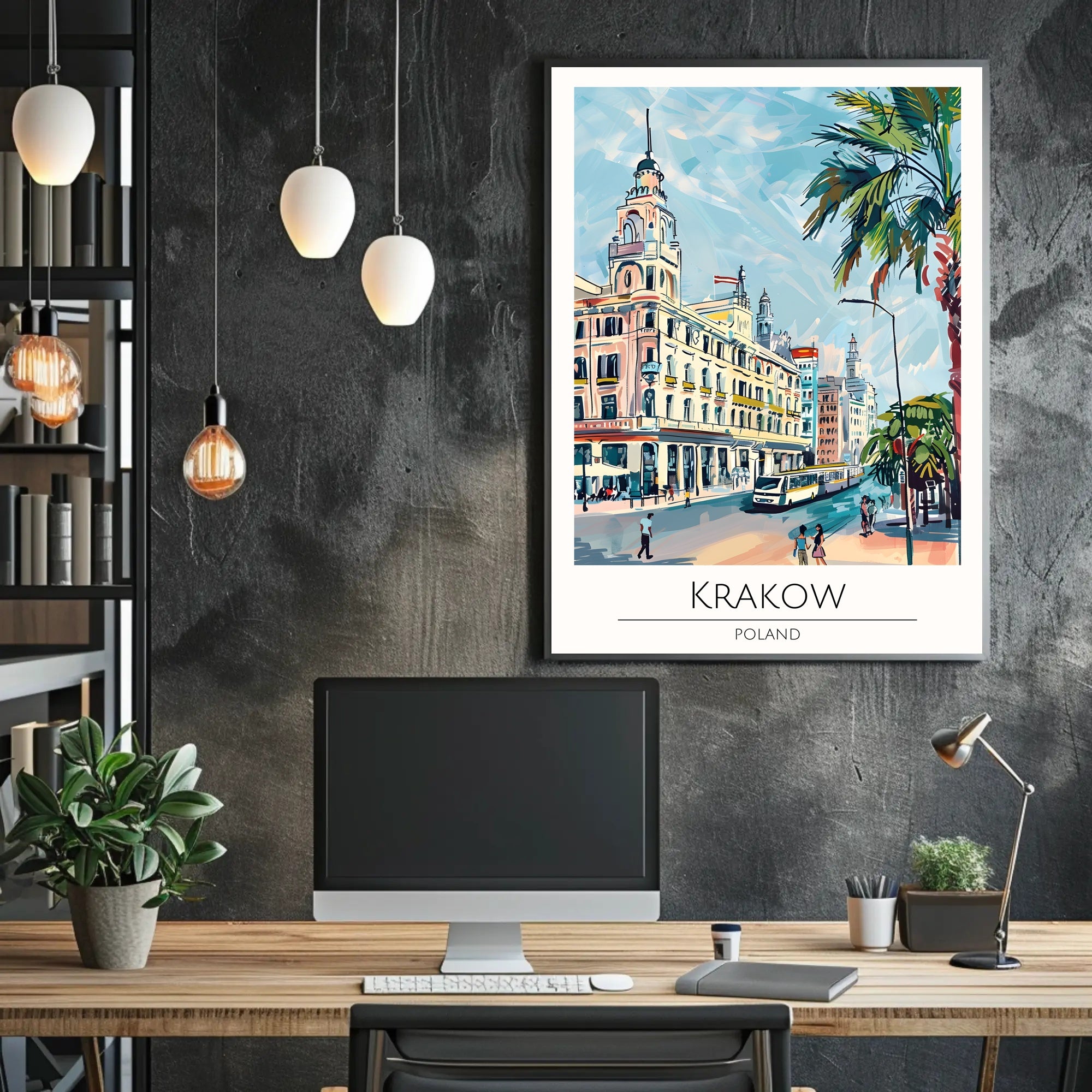 Vibrant Krakow Poster PosterGoat