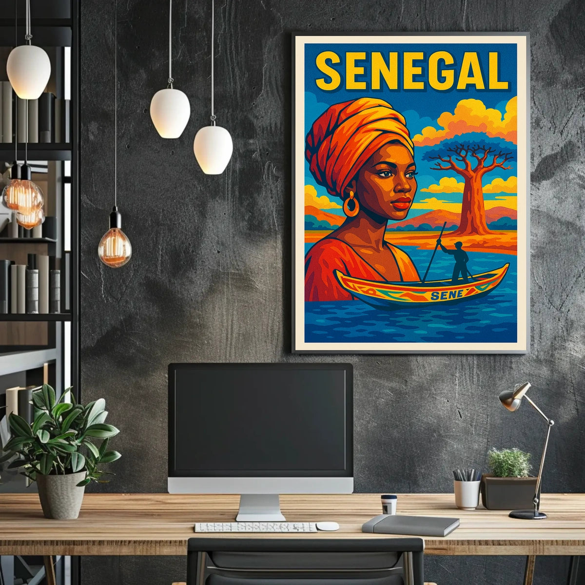 Senegal A Vibrant Tribute Poster