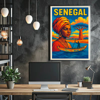 Senegal A Vibrant Tribute Poster