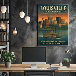 Louisville, Kentucky Where Tradition Meets Innovation Poster