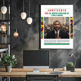 Black History Juneteenth MLK Speech Cultural or Heritage Poster