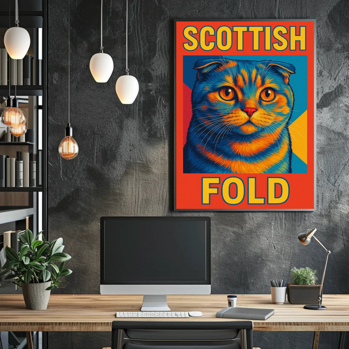 Scottish Fold Cat Poster