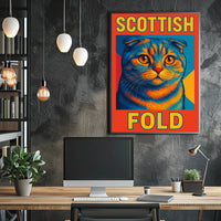Scottish Fold Cat Poster