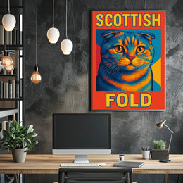 Scottish Fold Cat Poster